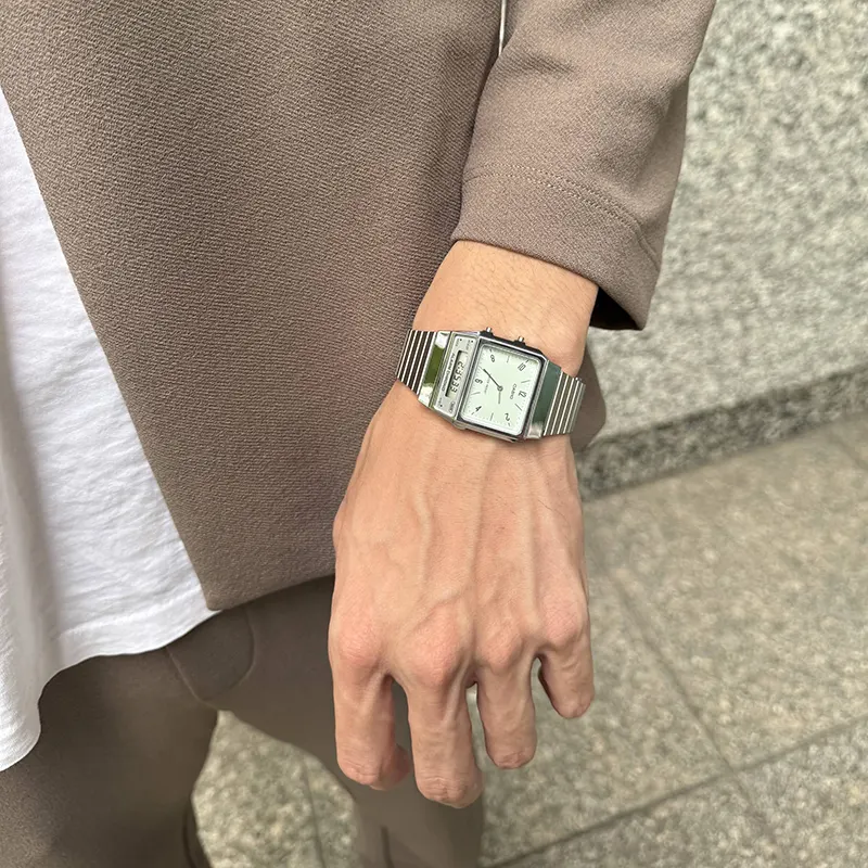 Casio Vintage Analogue-Digital Dual-time Watch- AQ-800E-3A